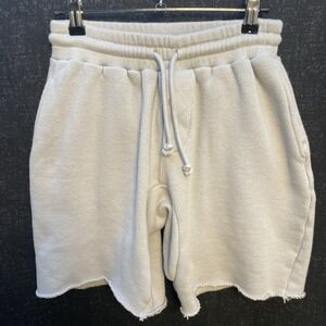 Kith Sweat Shorts Gray Cotton Zipper Back Pocket  Button Fly  DrawString Size XS